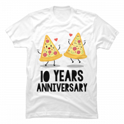 10 year anniversary t shirt ideas